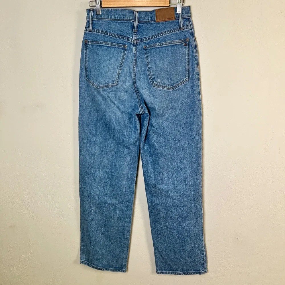 Madewell Jeans The Perfect Vintage Wide-Leg Crop Size 28 Tall Blue High Rise - Picture 4 of 14
